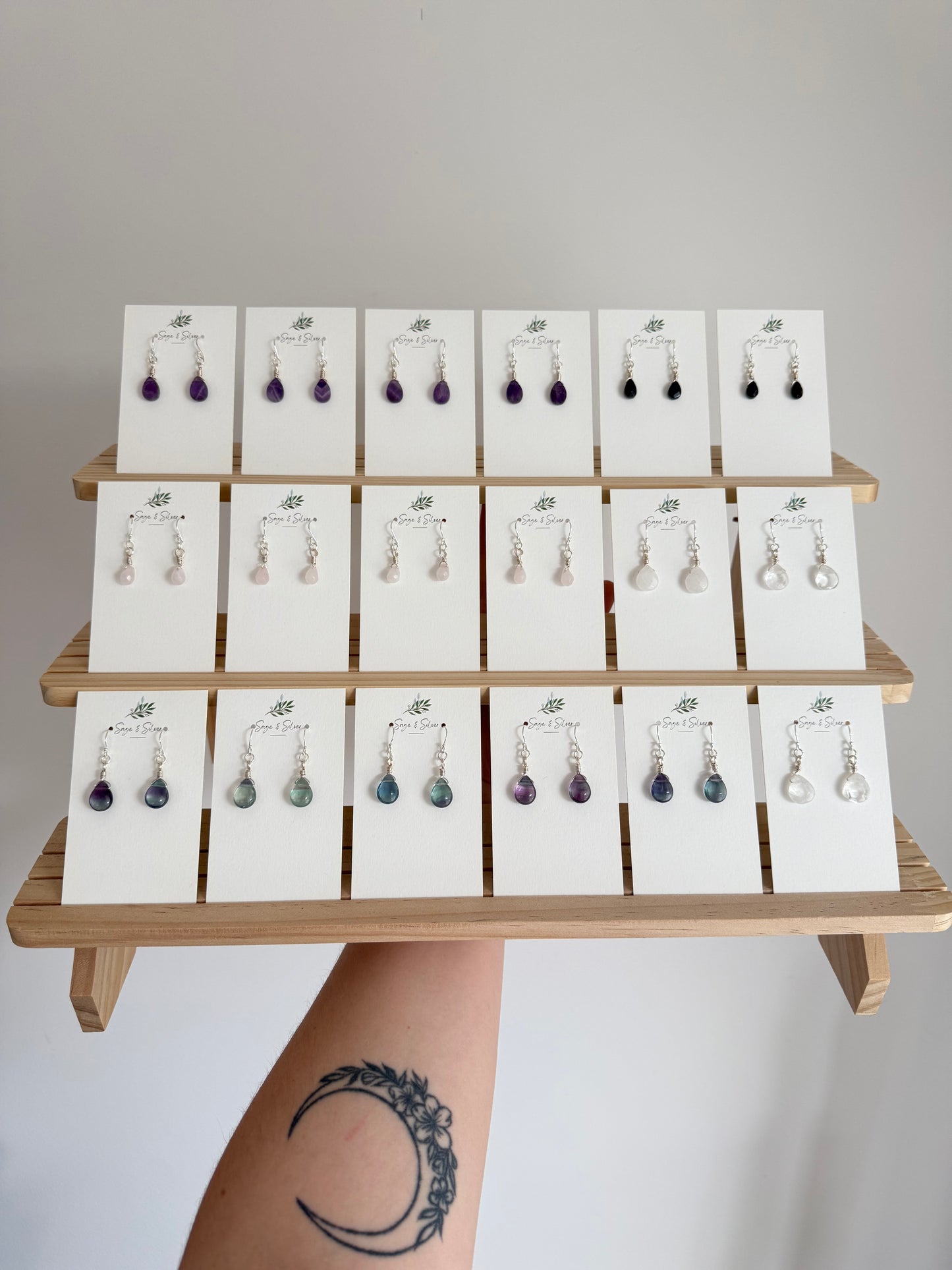 Grace Earring in Rose Quartz