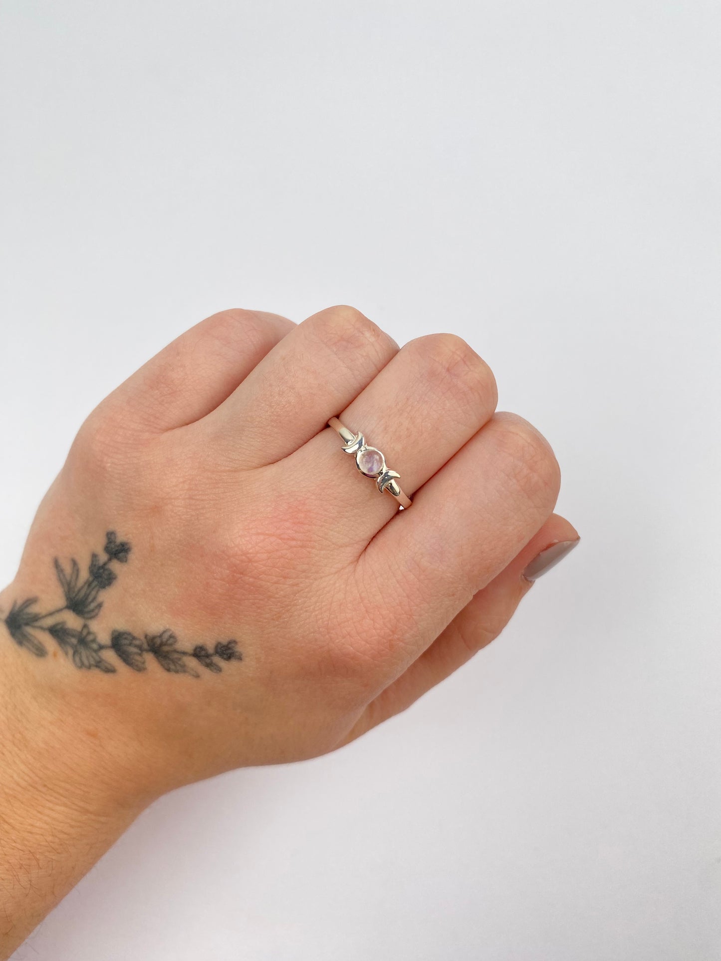 Lunula Ring - Moonstone
