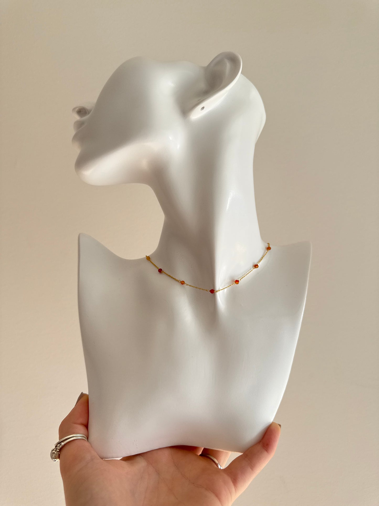 Ember Necklace Gold - Carnelian