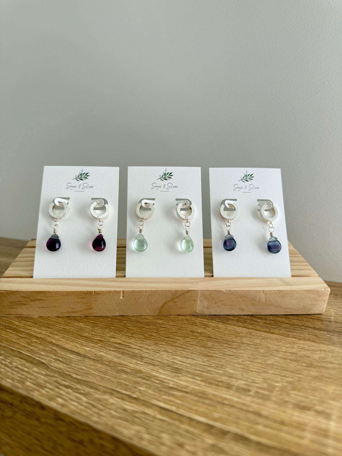 Cleo Earrings - Fluorite