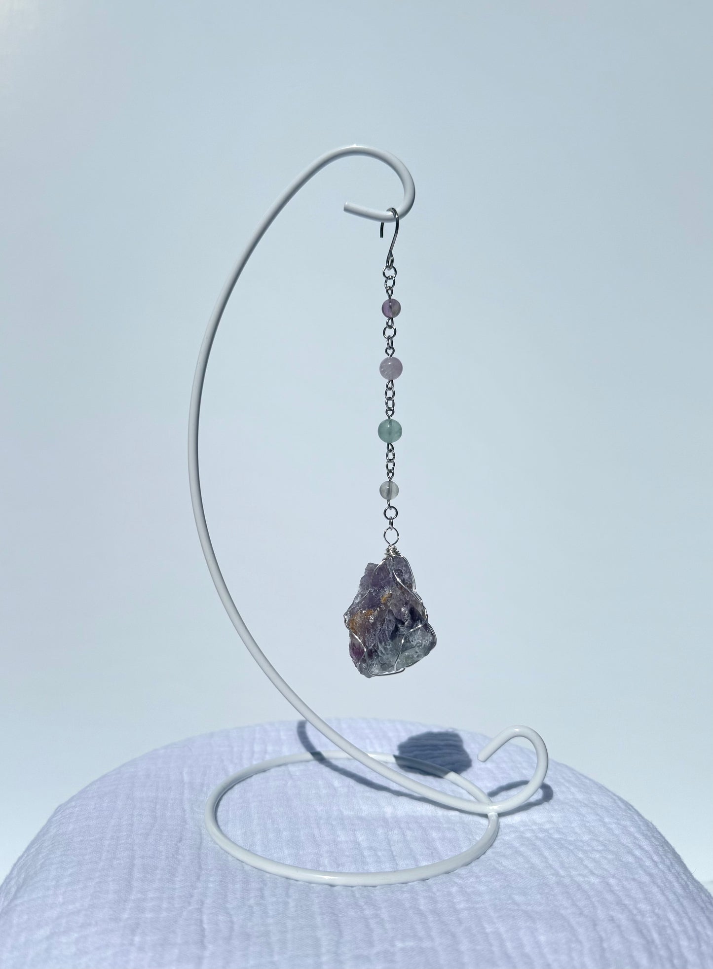 Fluorite Wrapped Gemstone Stand