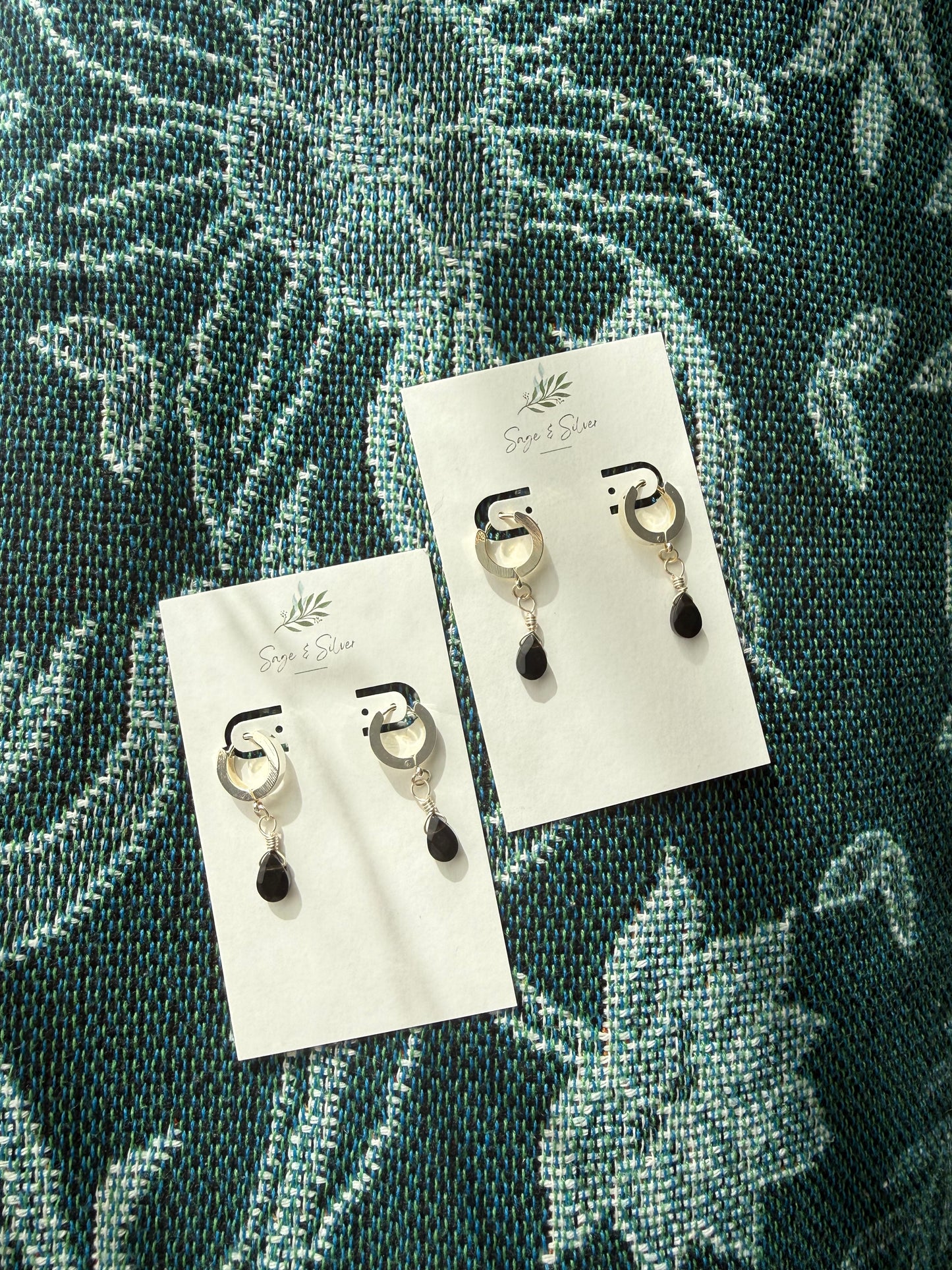 Cleo Earrings - Obsidian