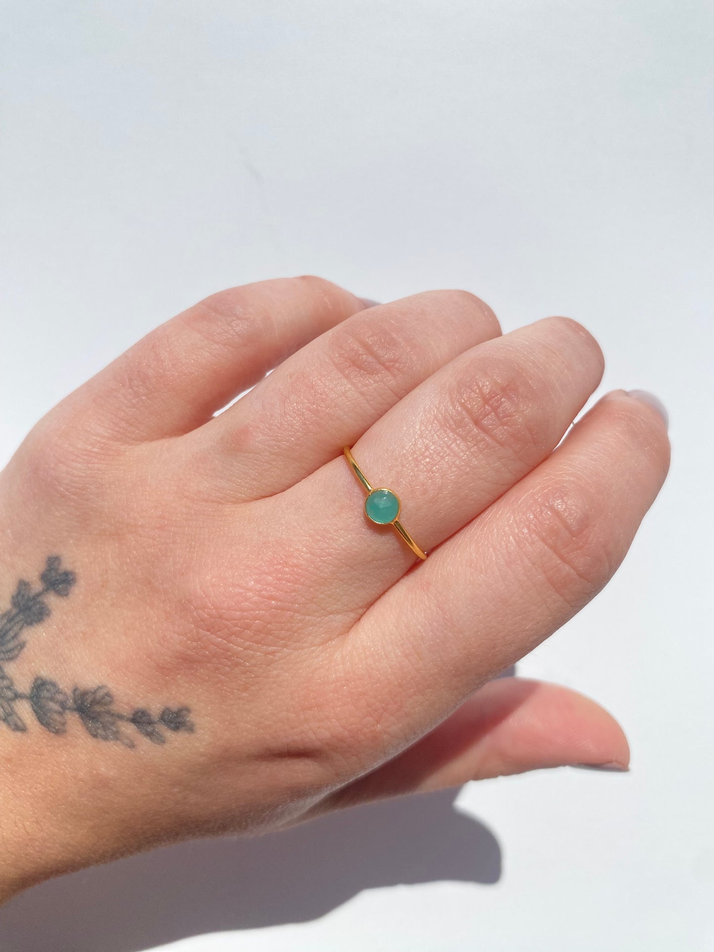 Aurora Ring Gold - Amazonite