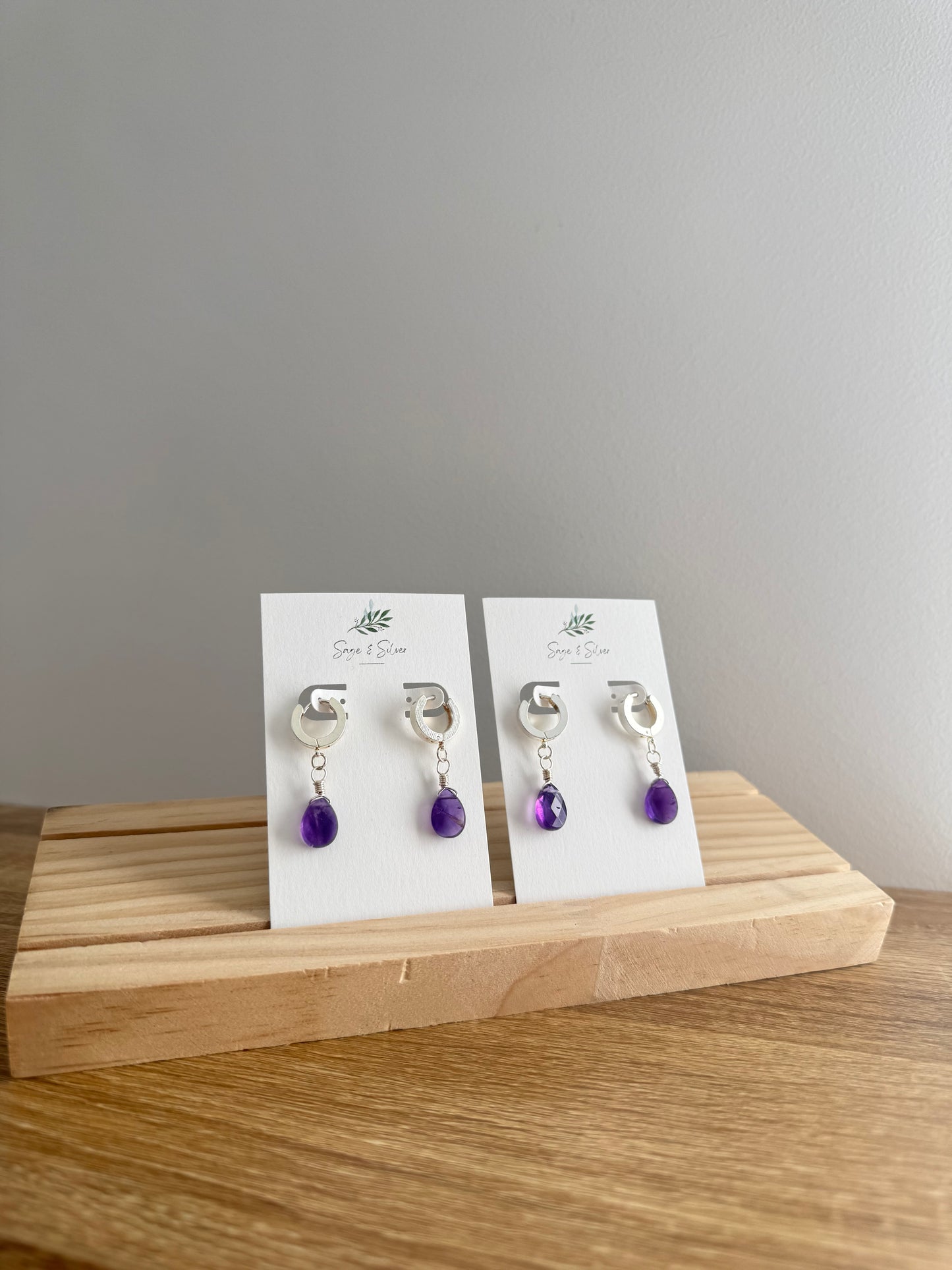 Cleo Earrings - Amethyst