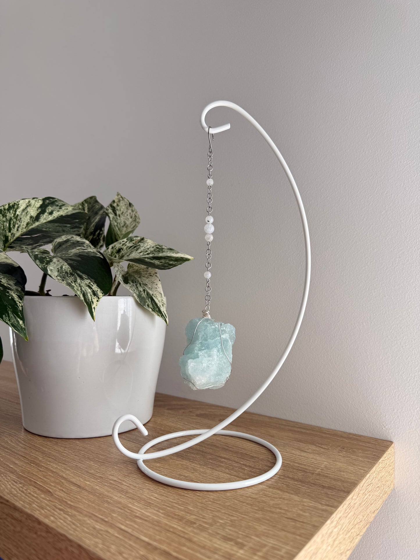 Aquamarine Wrapped Hanger Stand