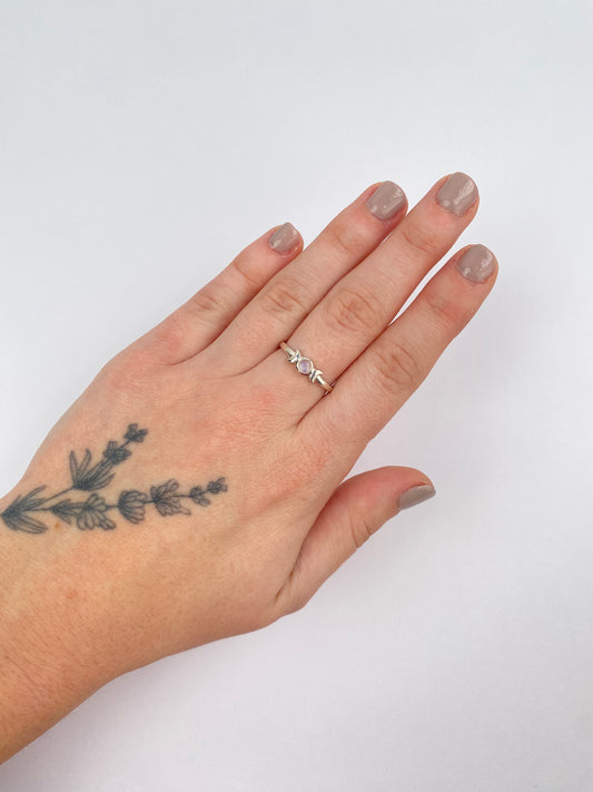 Lunula Ring - Moonstone