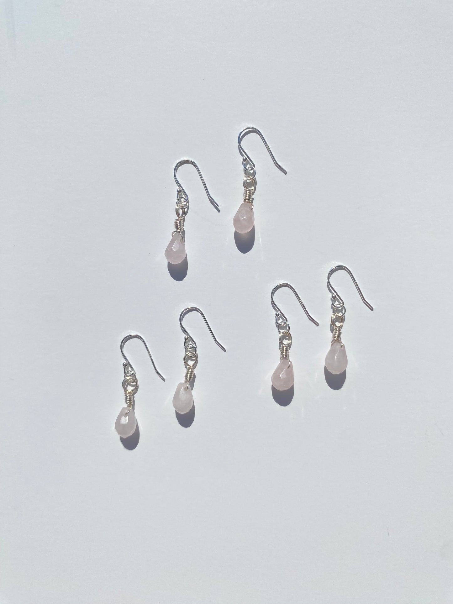 Grace Earring in Rose Quartz