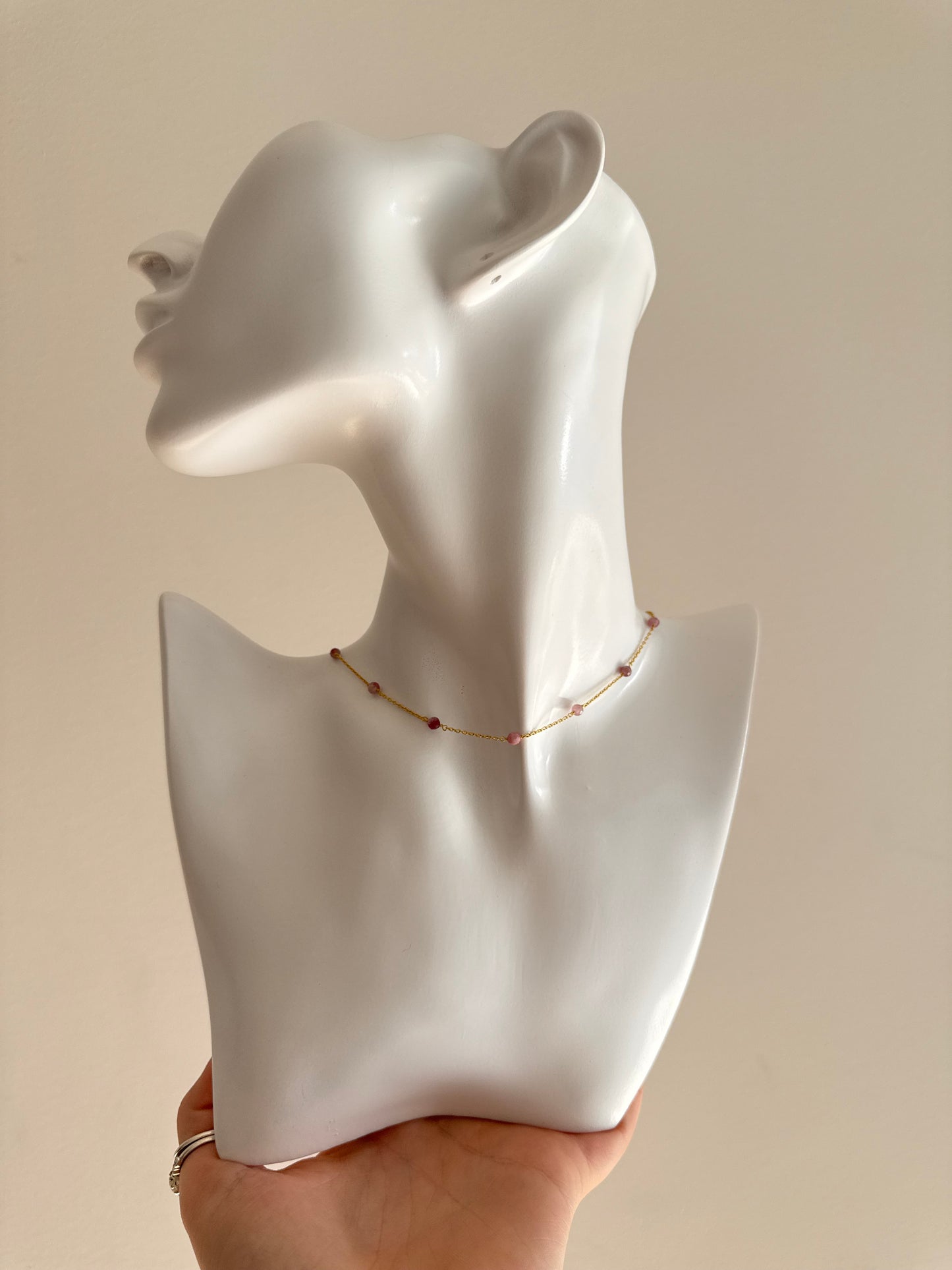 Ember Necklace Gold - Pink Tourmaline