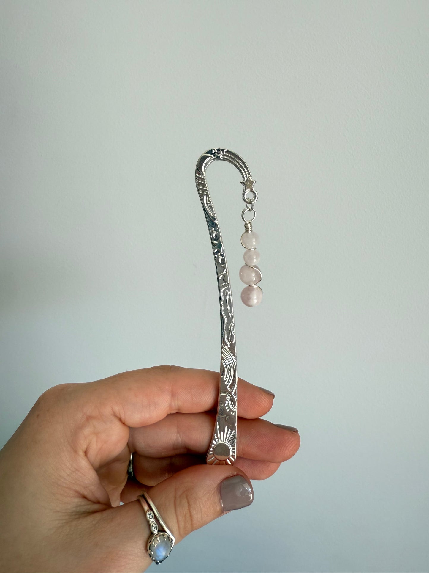 Celestial Bookmark - Rose Quartz