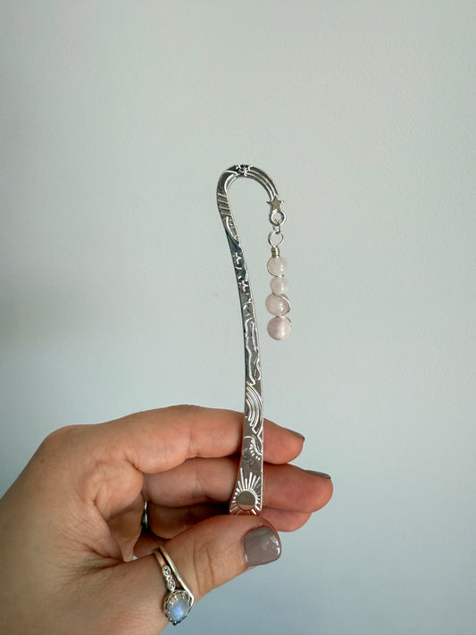 Celestial Bookmark - Rose Quartz