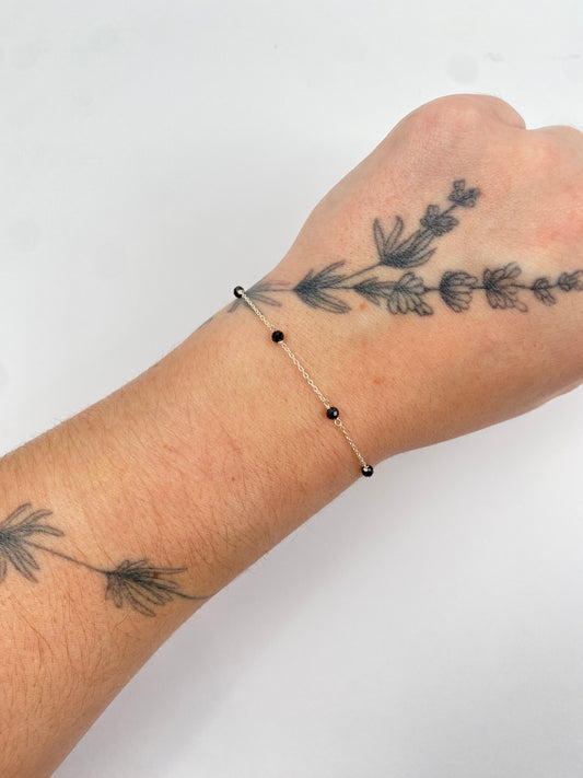 Eden Bracelet - Black Spinel