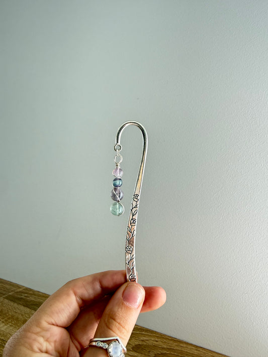 Flower Bookmark - Fluorite
