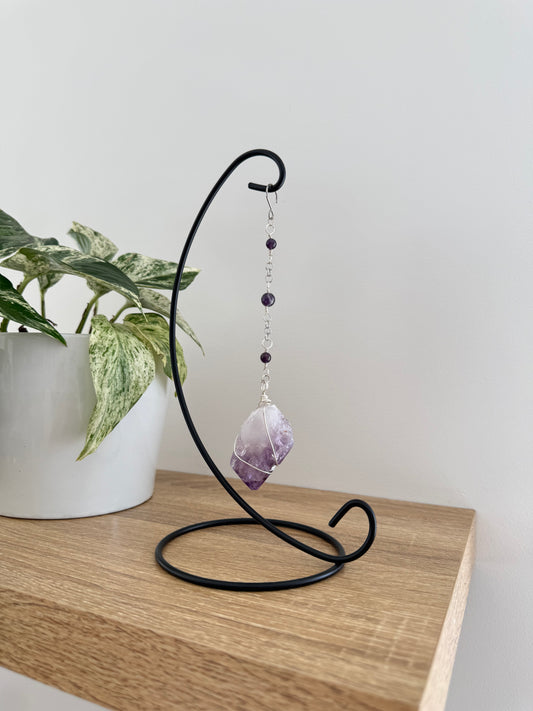 Amethyst Wrapped Gemstone Stand