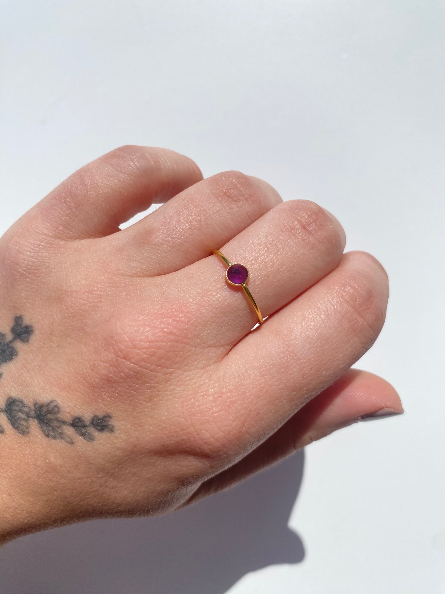 Aurora Ring Gold - Amethyst