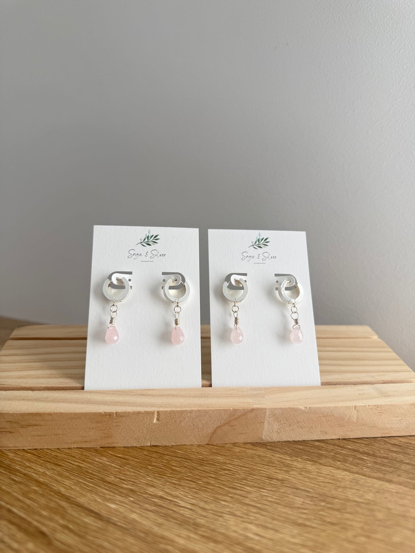 Cleo Earring - Rose Quartz