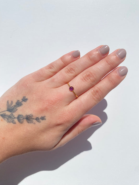Aurora Ring Gold - Amethyst