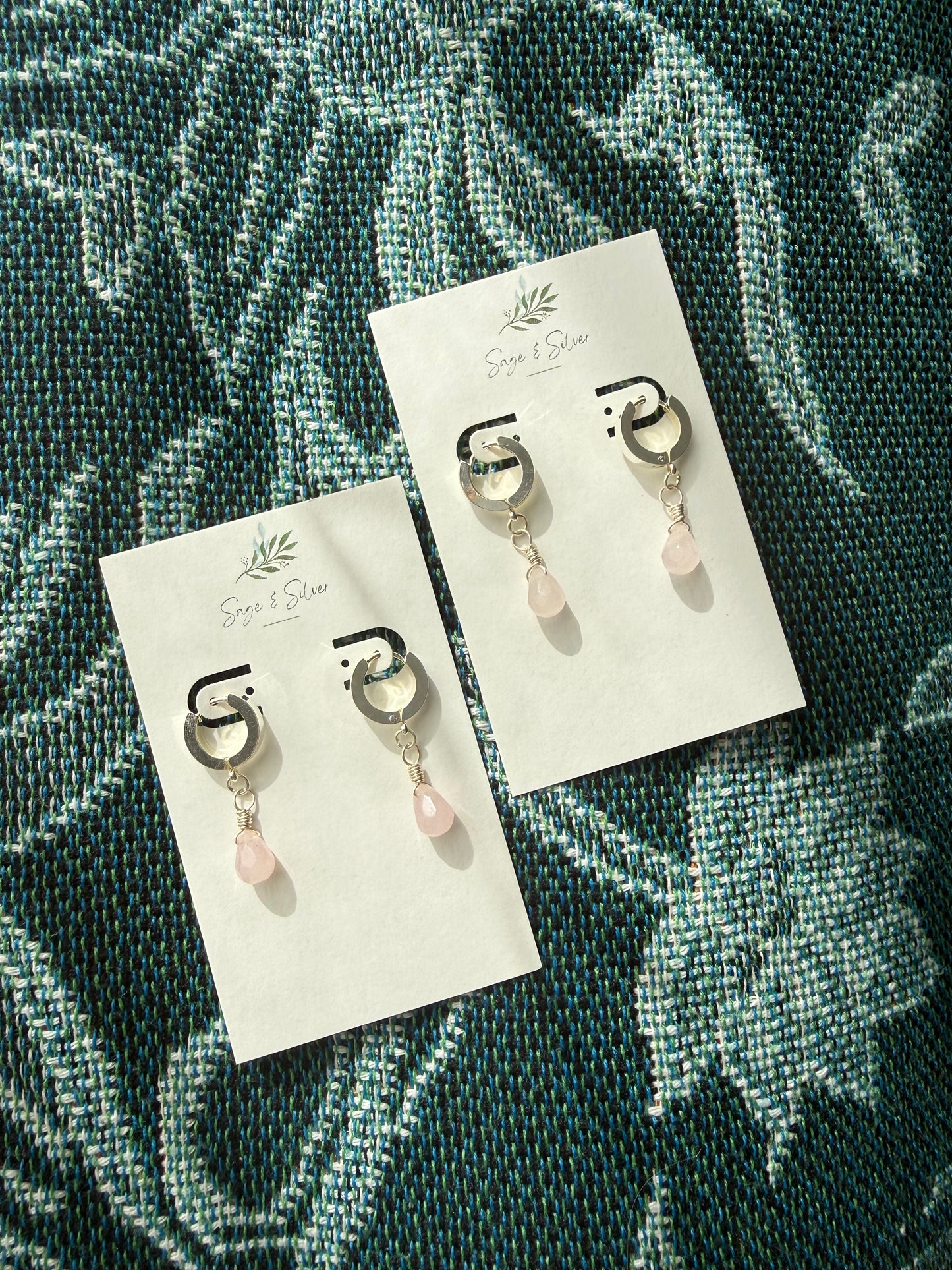 Cleo Earring - Rose Quartz