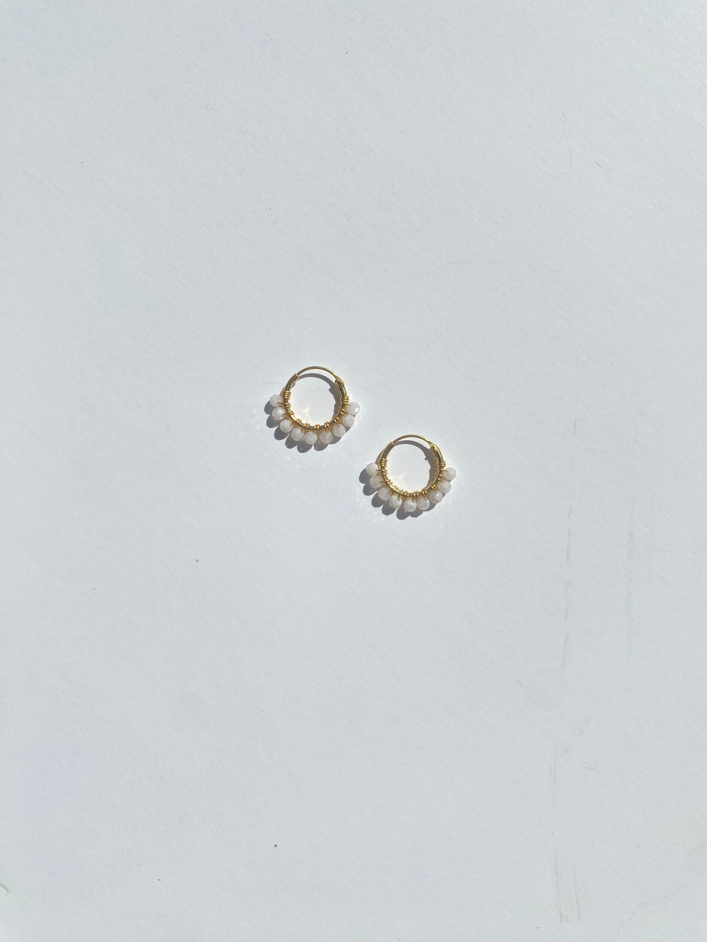 Alina Earring Gold - Quartz