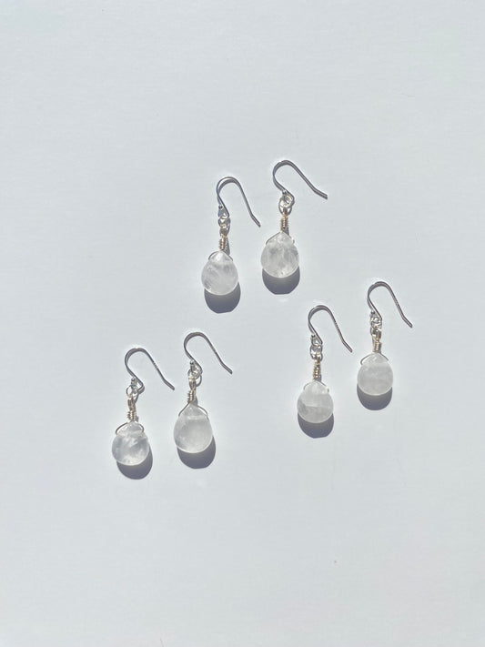 Grace Earring in Clear Quartz