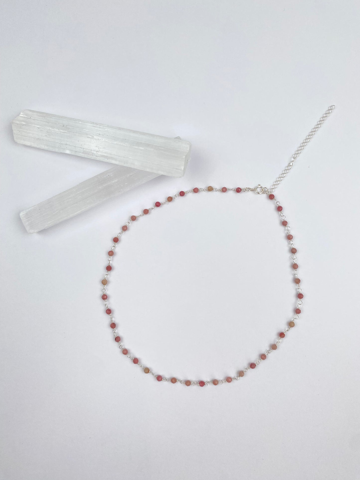 Stella Necklace - Rhodonite