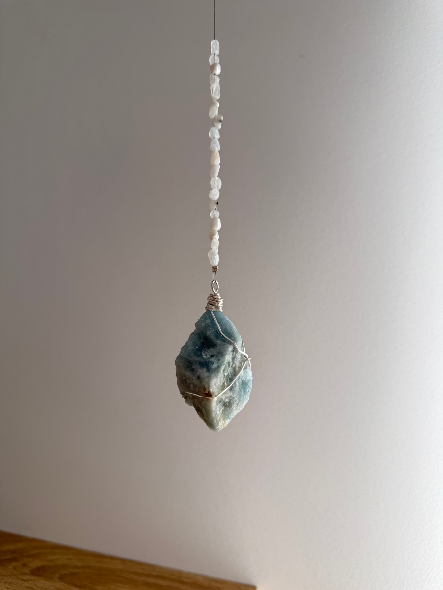 Aquamarine Wrapped Hanger