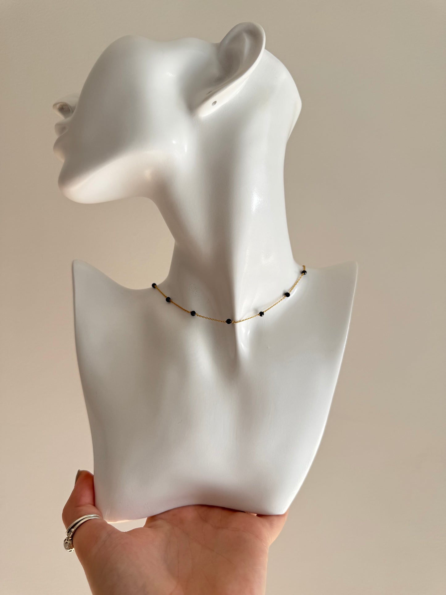 Ember Necklace Gold - Black Spinel