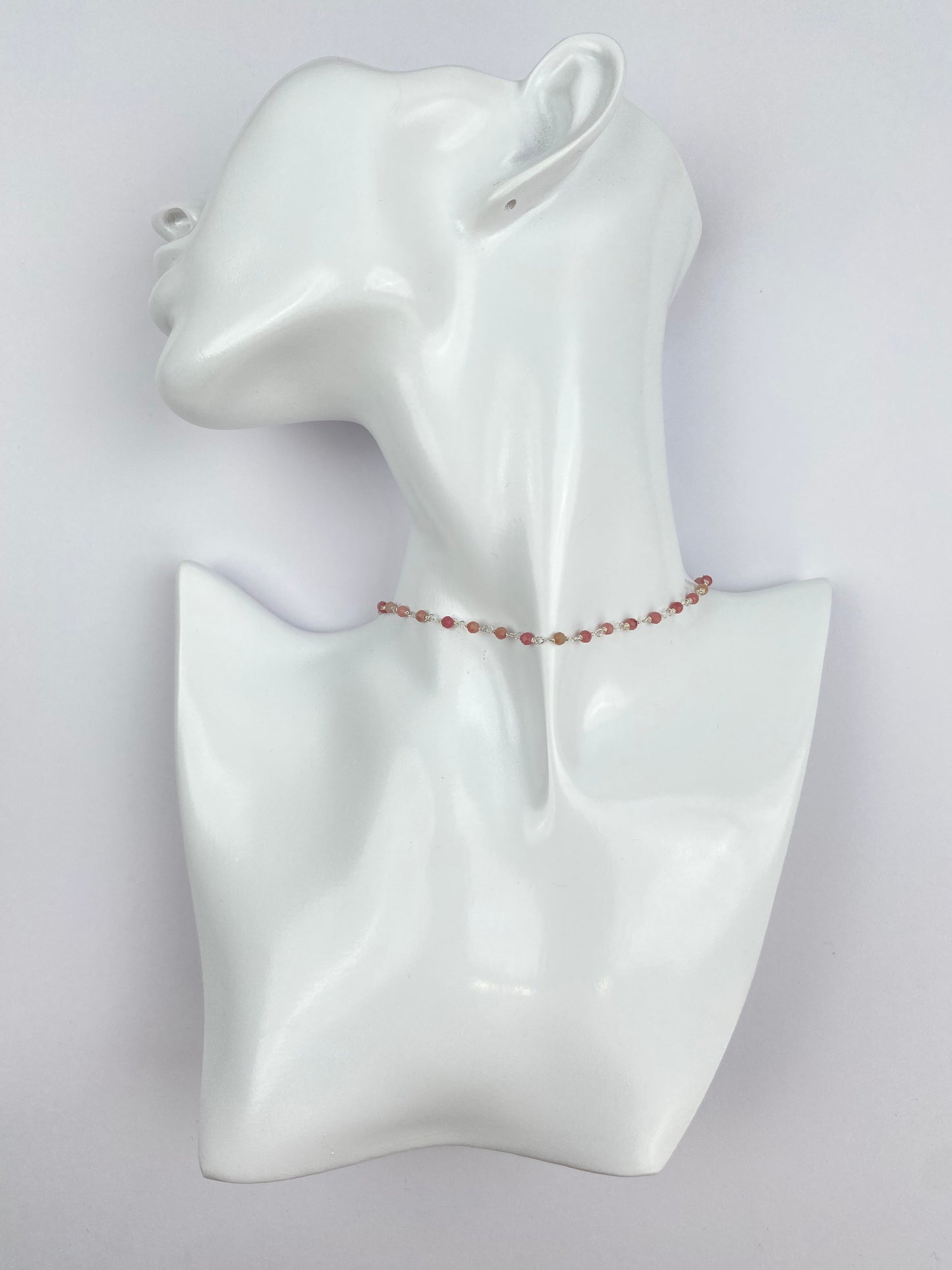 Stella Necklace - Rhodonite
