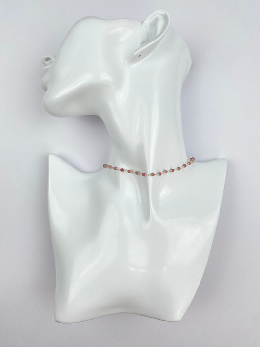 Stella Necklace - Rhodonite