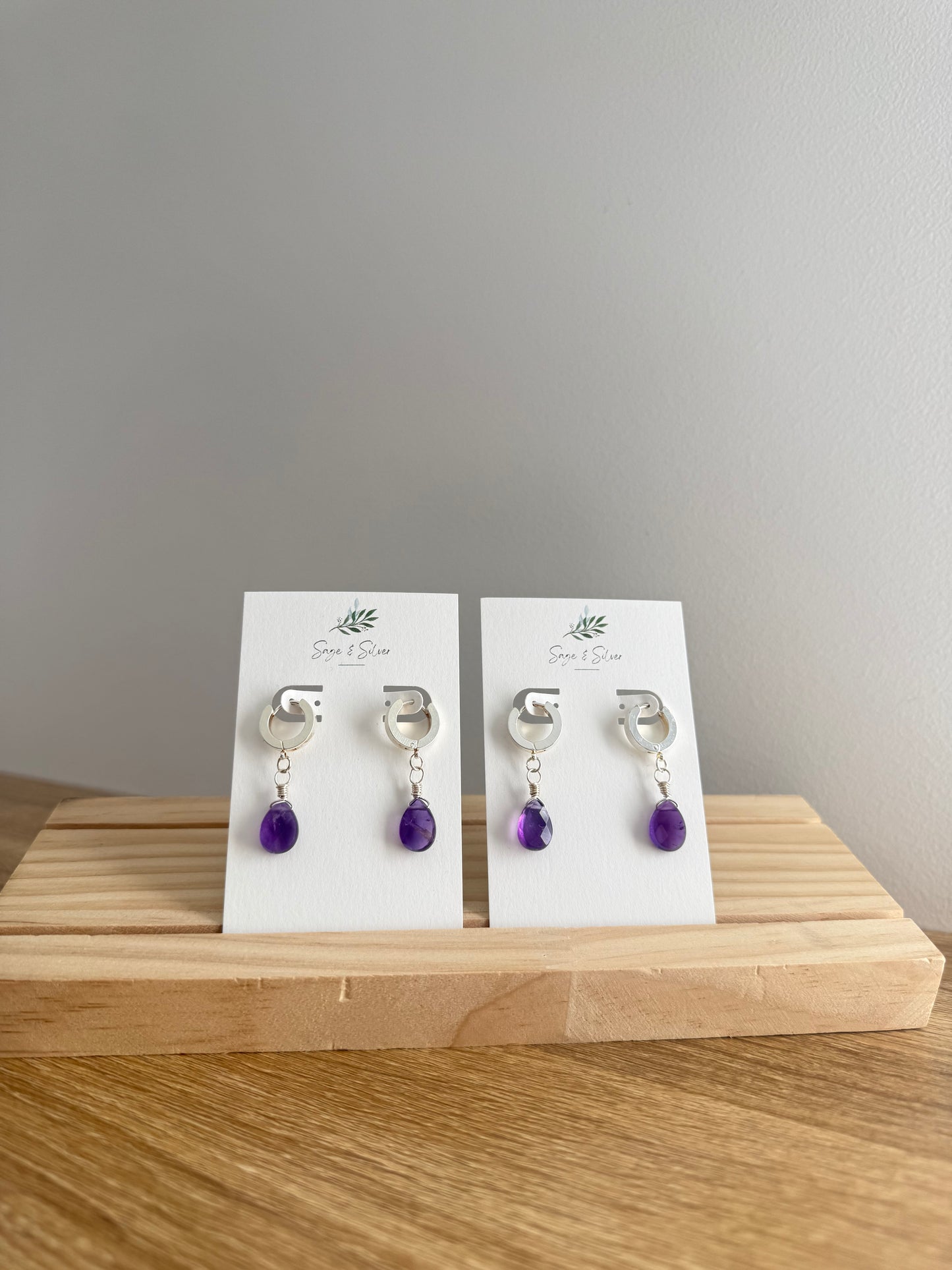 Cleo Earrings - Amethyst