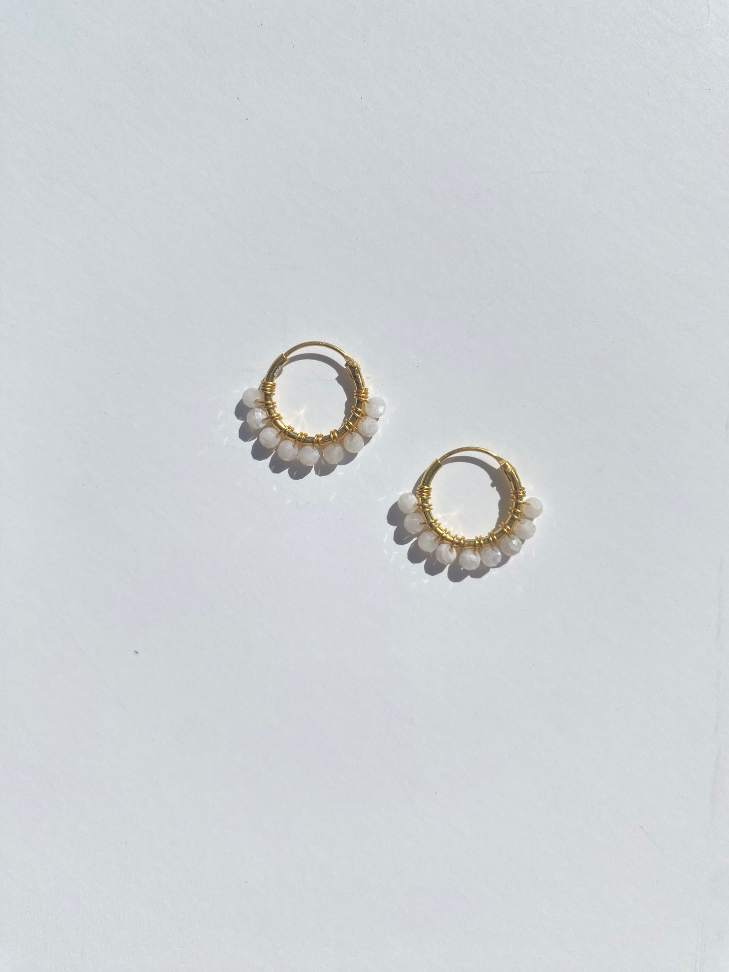 Alina Earring Gold - Quartz