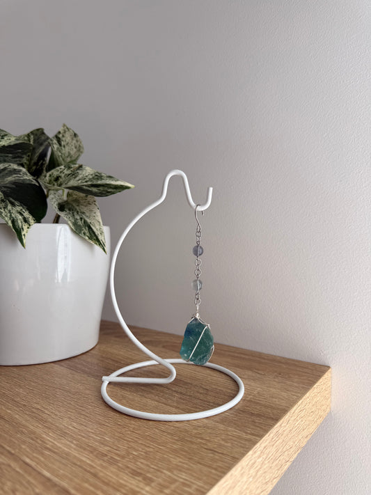 Fluorite Wrapped Hanger Stand