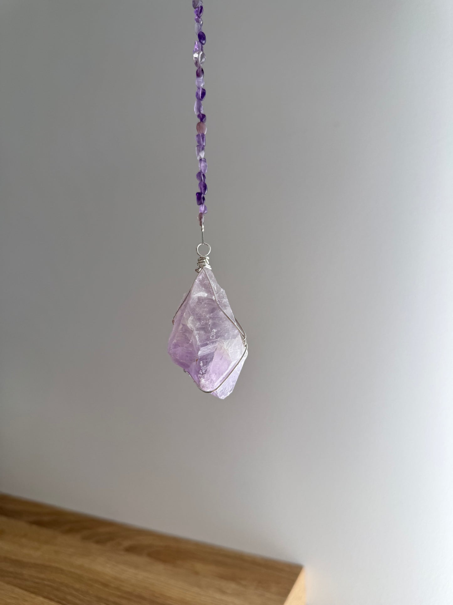 Amethyst Wrapped Hanger