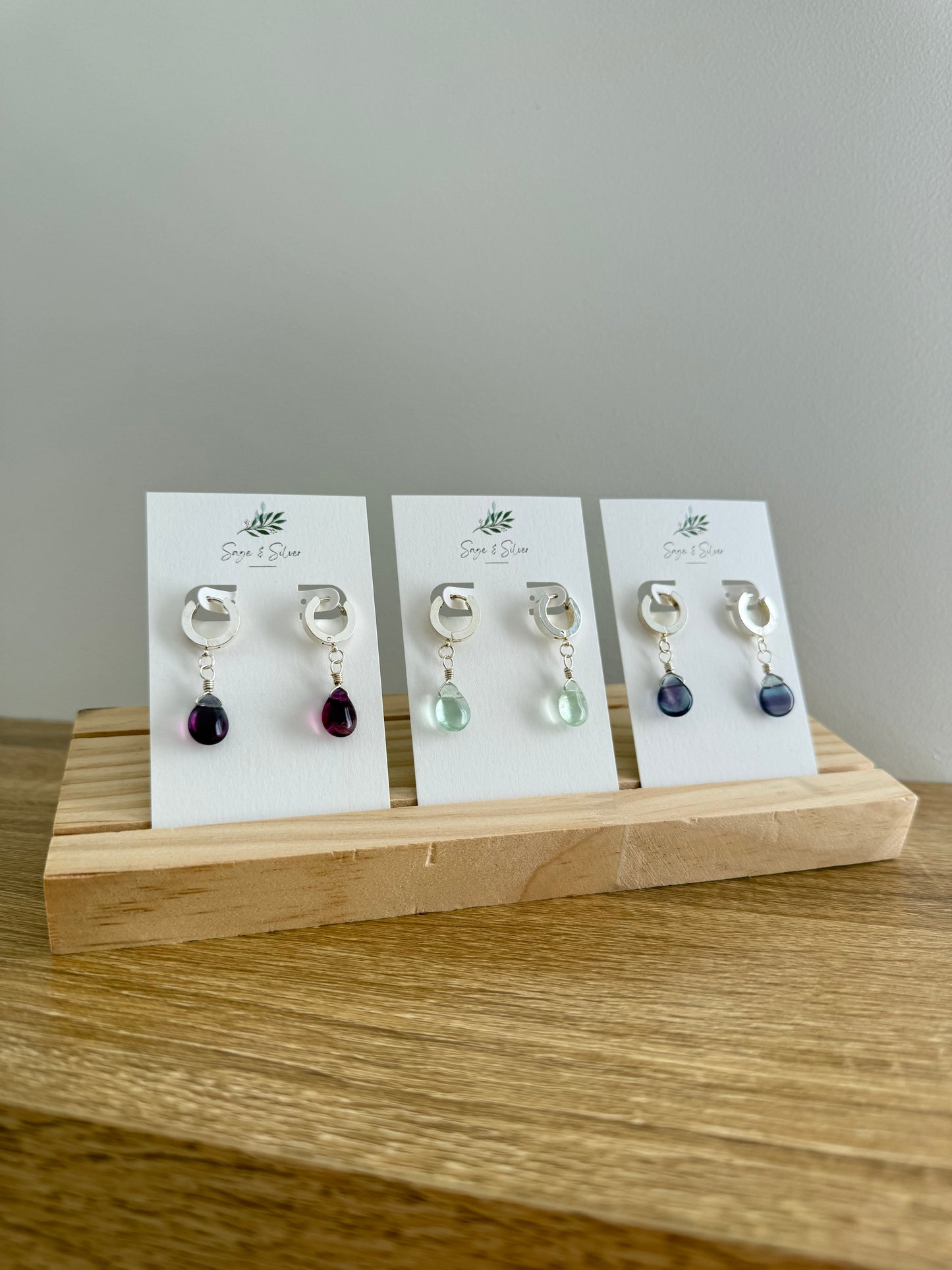 Cleo Earrings - Fluorite