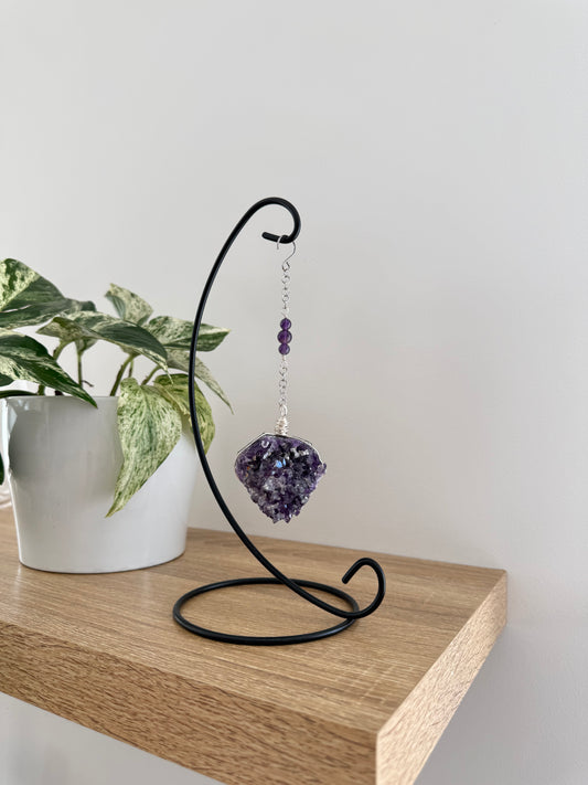 Amethyst Wrapped Cluster Stand