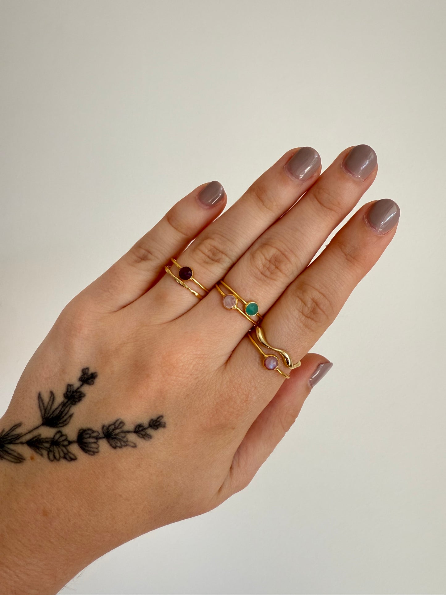 Aurora Ring Gold - Amethyst