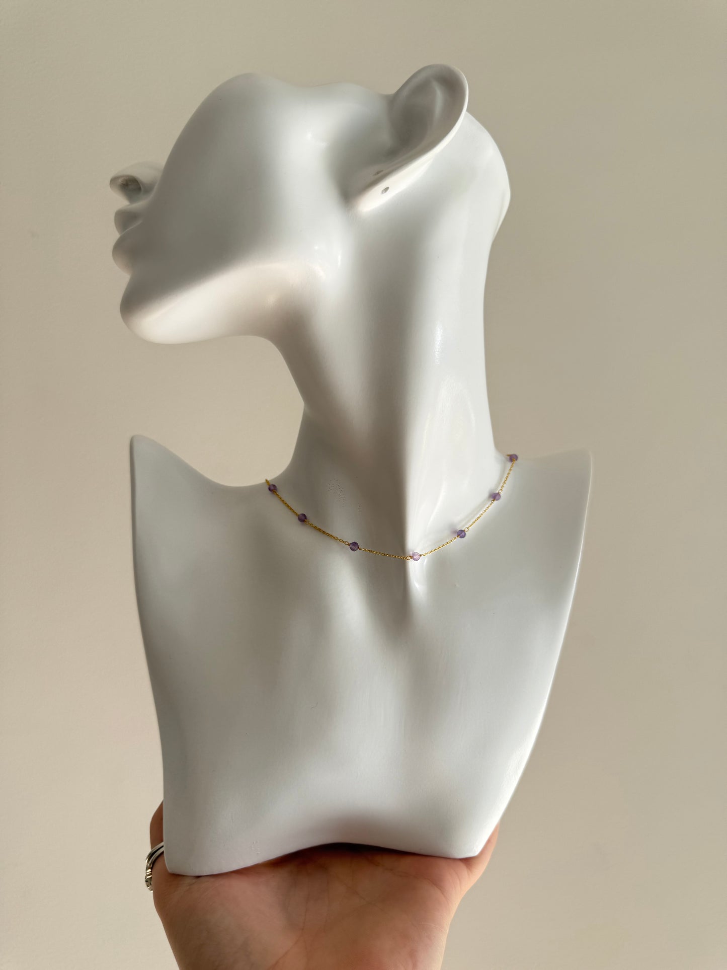 Ember Necklace Gold - Amethyst