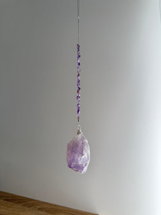 Amethyst Wrapped Hanger