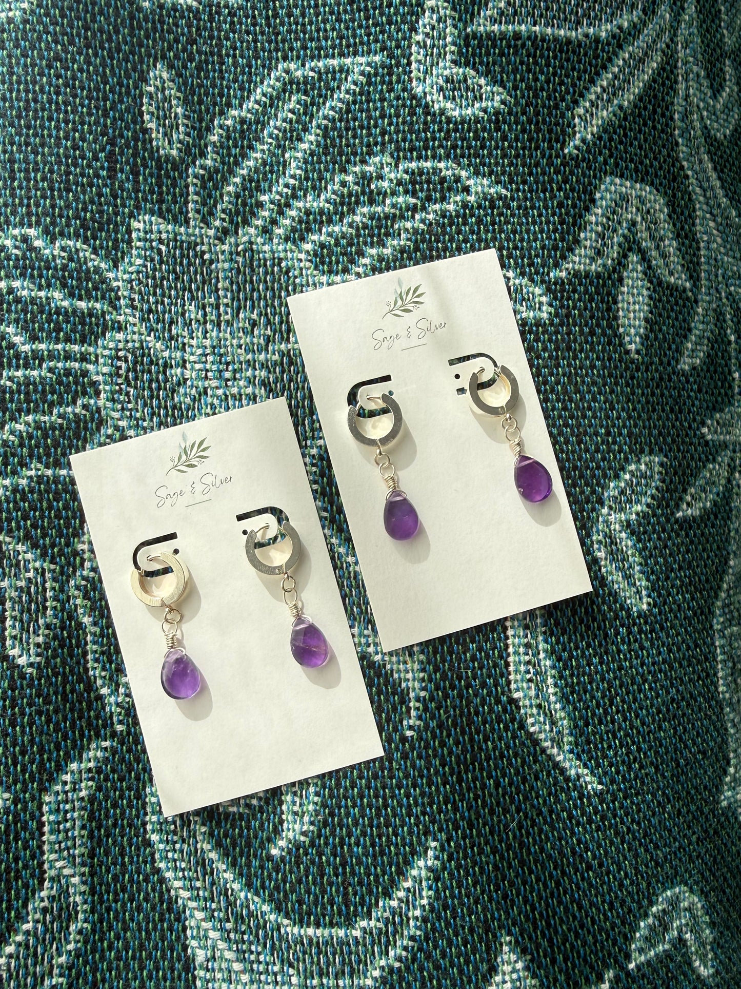 Cleo Earrings - Amethyst