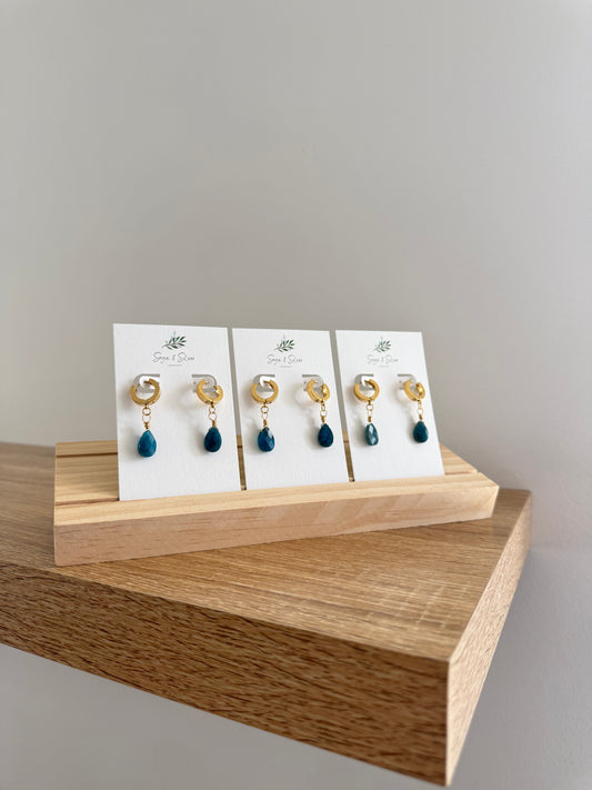 Cleo Earring Gold - Apatite