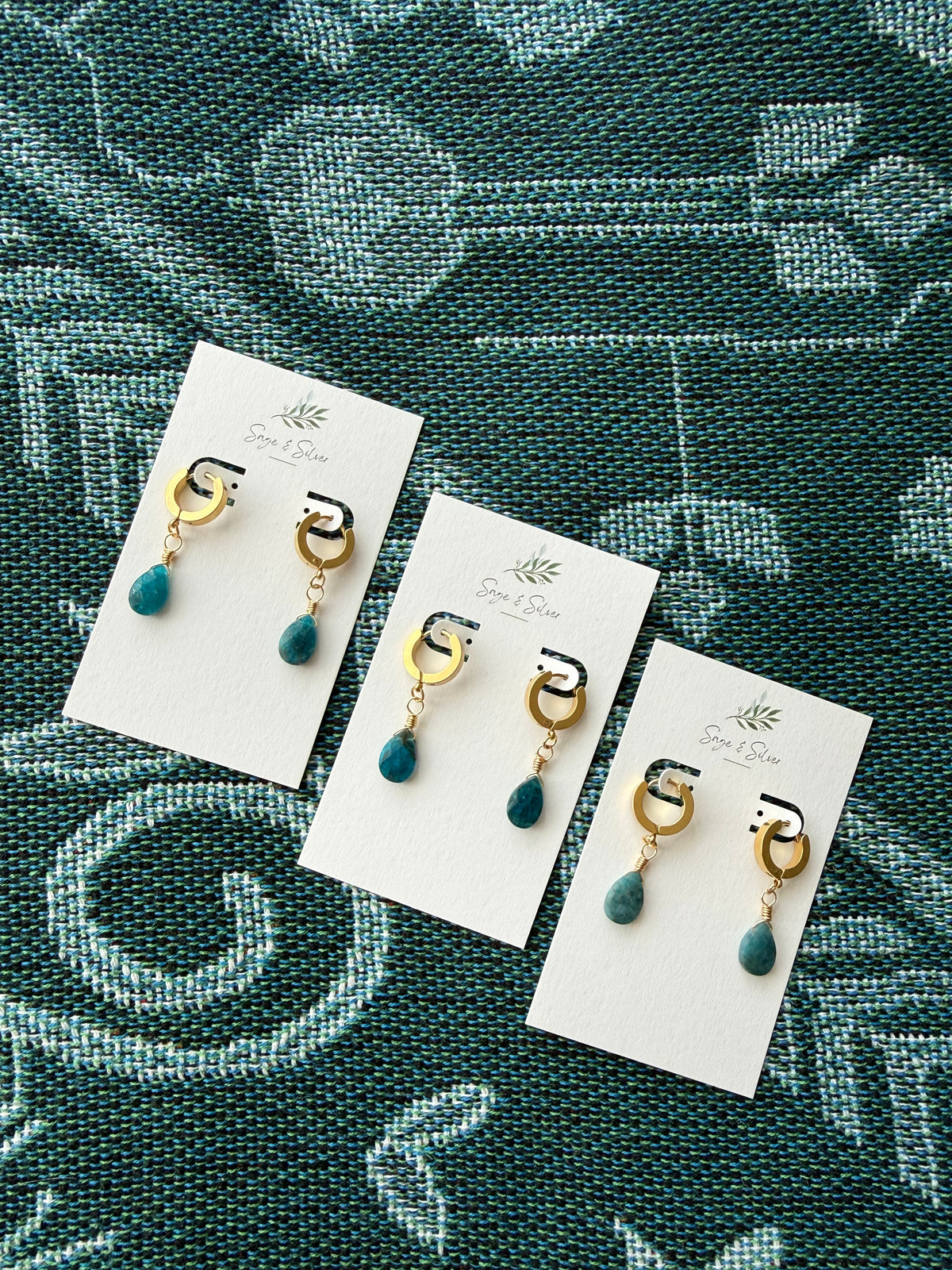 Cleo Earring Gold - Apatite