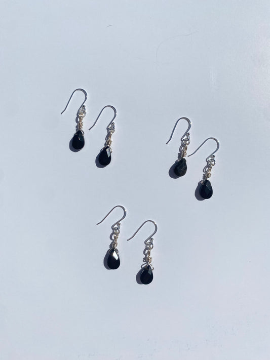 Grace Earring in Obsidian